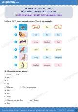Đề thi giữa kì 1 Tiếng Anh 4 iLearn Smart Start - Đề số 3